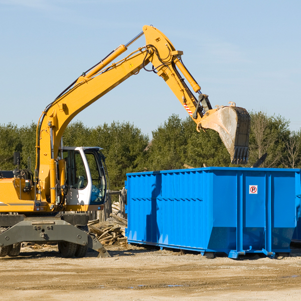 are there any restrictions on where a residential dumpster can be placed in Fordville ND